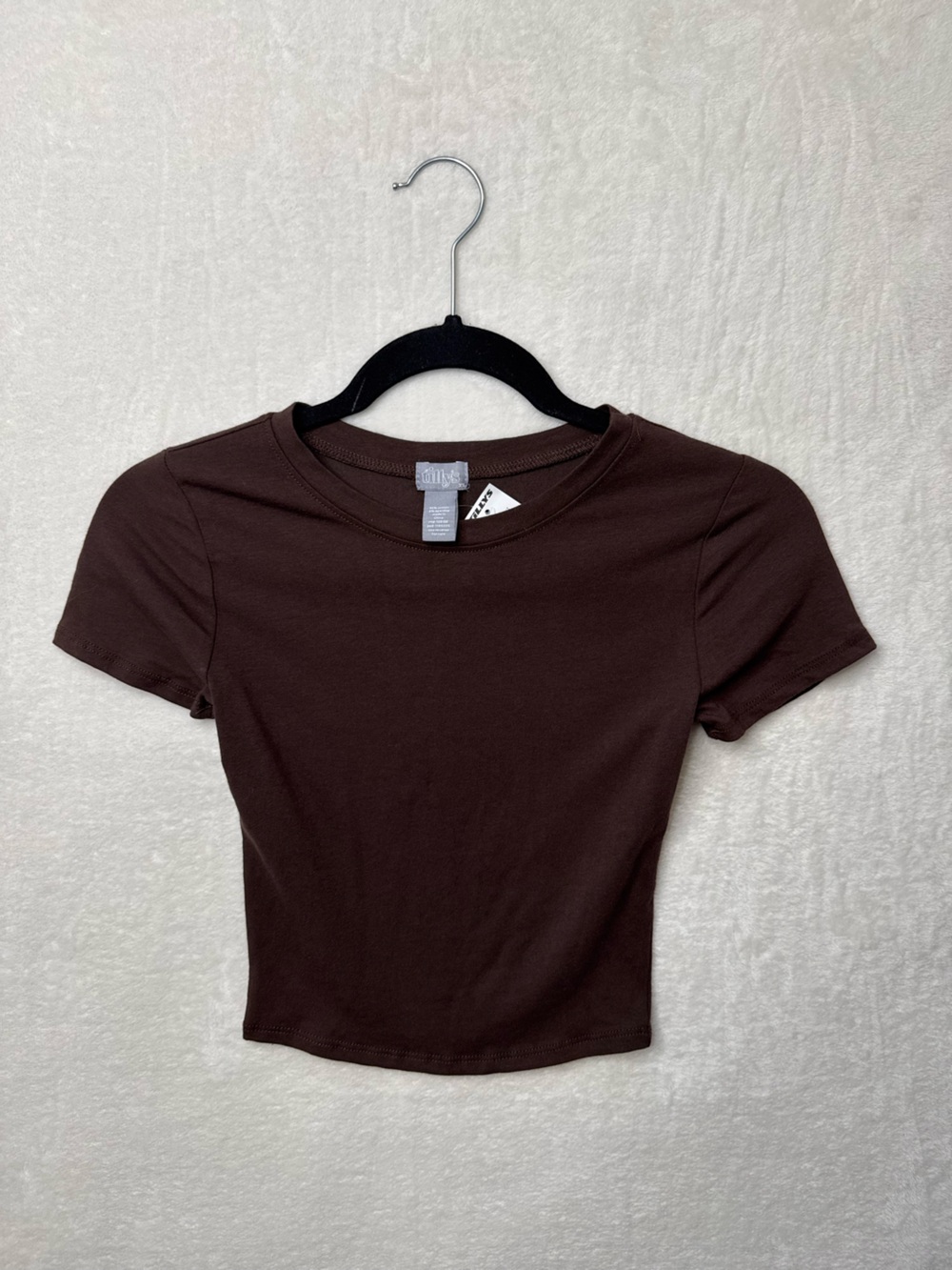 Tilly's - Women's Short Sleeve Crew Tee - Chocolate Brown